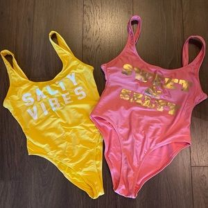 Salty Vibes and Sweet & Salty One Piece Swimsuits